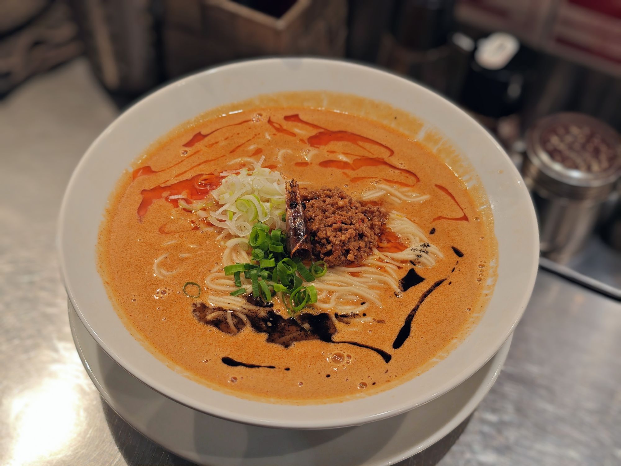 麺屋愛心TOKYO 町屋店の海老寿久担々麺