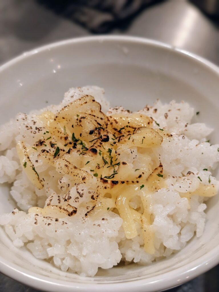 麺屋愛心TOKYO 町屋店の海老寿久担々麺の追いリゾット